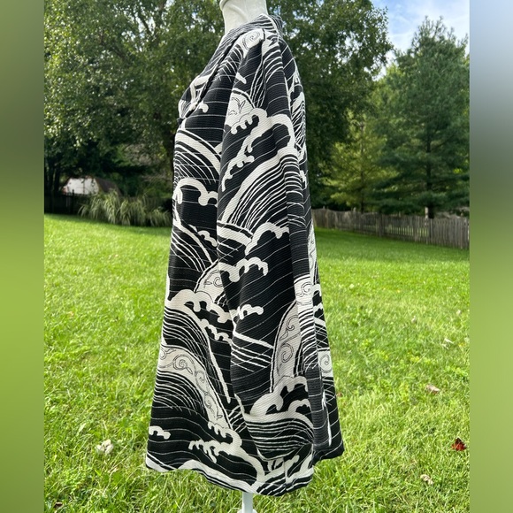 Cupcake International Lagenlook Art to Wear Abstract Slouchy Jacket XL - Picture 5 of 14